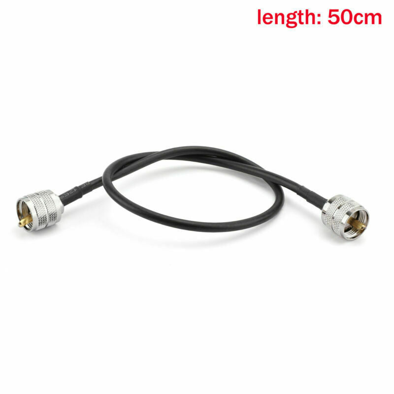 1x UHF PL259 Male to Male Plug Coax Pigtail Jumper Coaxial Cable RG58 50cm  UA