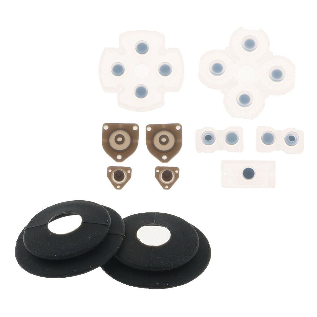 1 Set Conductive Rubber Pad For  PS4 Controller + Aim Assistance Rings