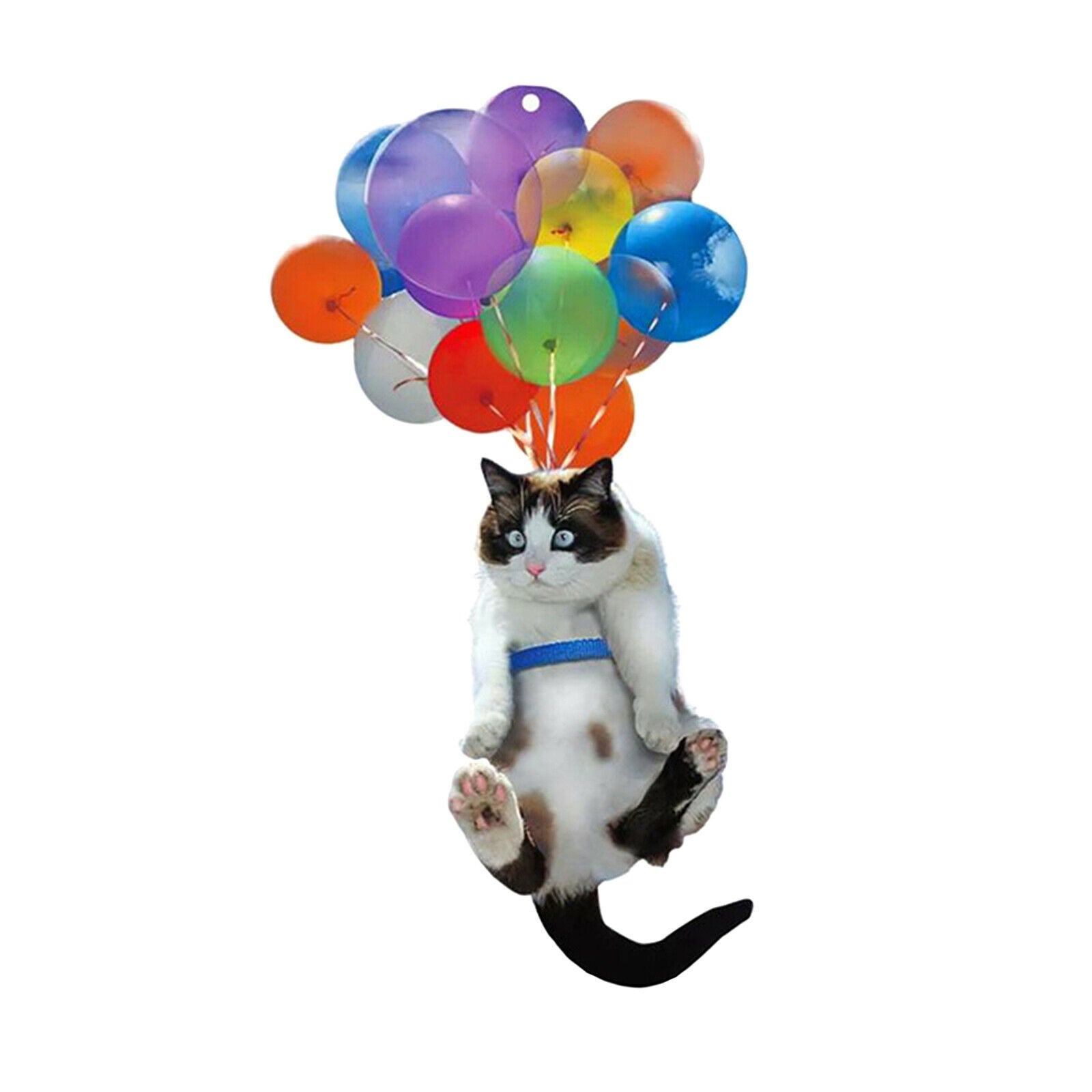 3pcs Creative Cute Car Charm Hanging Ornament Pendants with Colorful Balloons