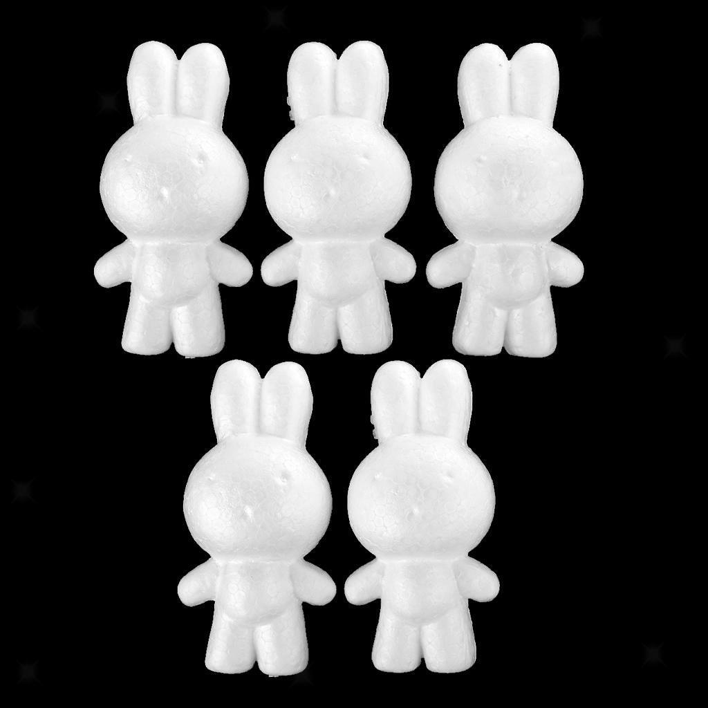 25 Pcs Polystyrene Styrofoam Animal Ornaments for DIY Kids Painting Crafts