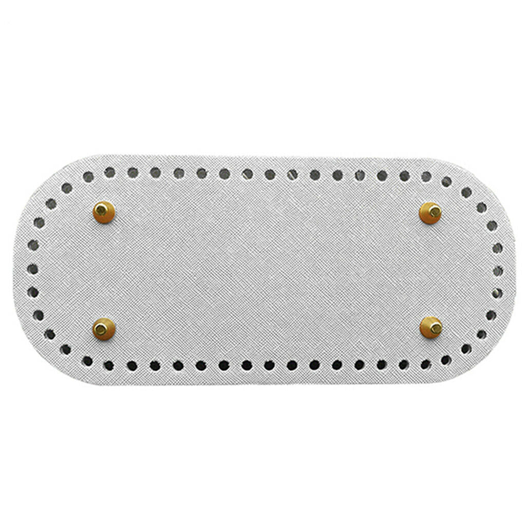 2X DIY Knitting Bags Nail Bottom Pad Insert Handbag Making Supplies Gray