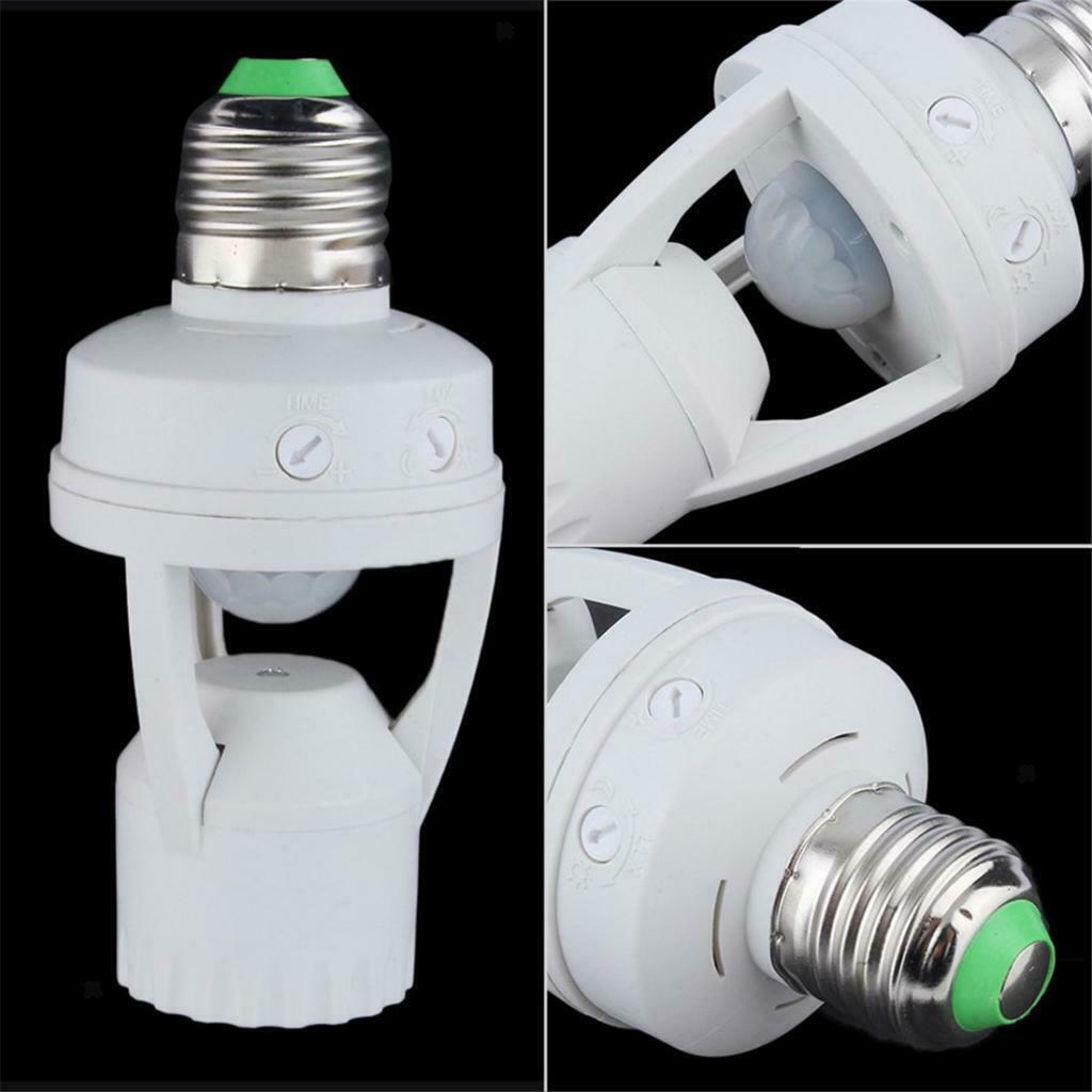 Infrared Sensor Detector Adjustable E27 LED Switch 360Â° for Corridors