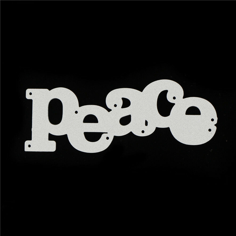Greeting Words peace Metal Cutting Dies For DIY Scrapbooking Card Craft De.l8