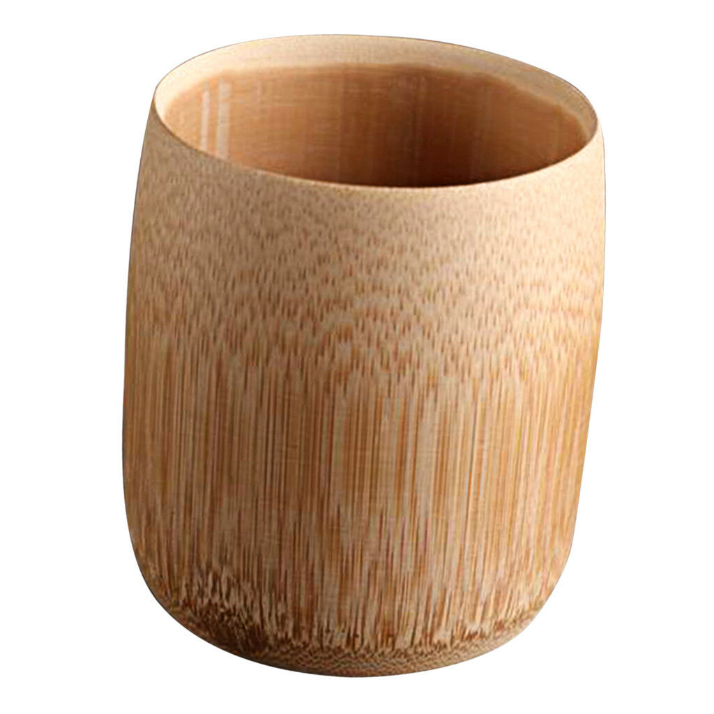 Bamboo Tumbler Drinking Cup Mug for Sake Water, Coffee, Milk, Juice, Tea E