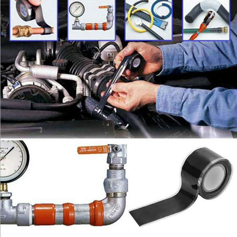 3 meters Rubber Self Fusing Tape Repair Bonding Rescue Wire Hose Water PijiB XC