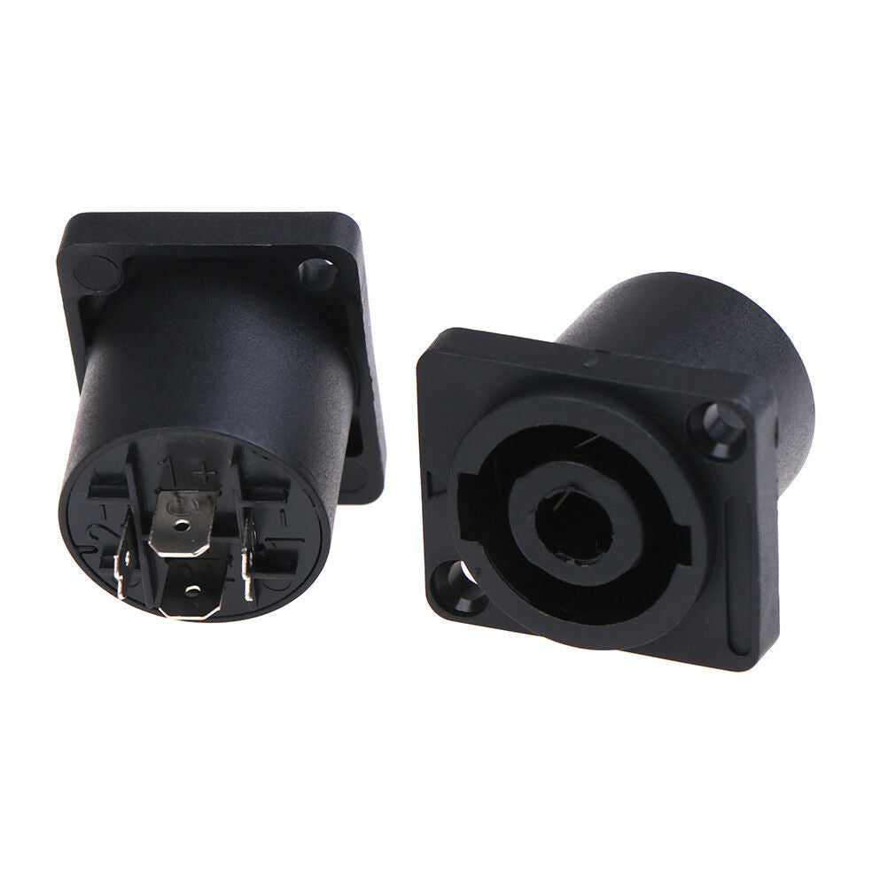 2x~Speakon female jackaudio speaker cable 4Pole panel chassis socket conne.l8