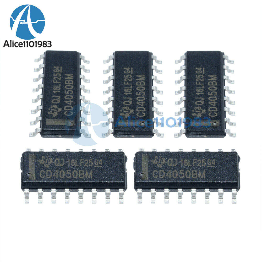 50PCS IC HCF4050M013TR HCF4050 BUFF/CNVRTR HEX N-INV 16SOIC ST NEW