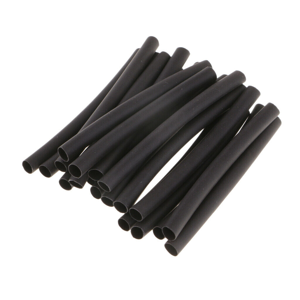 20pcs Heat Shrink Tube Rigging Rig Sleeve Carp Fishing Rig Accessories Black