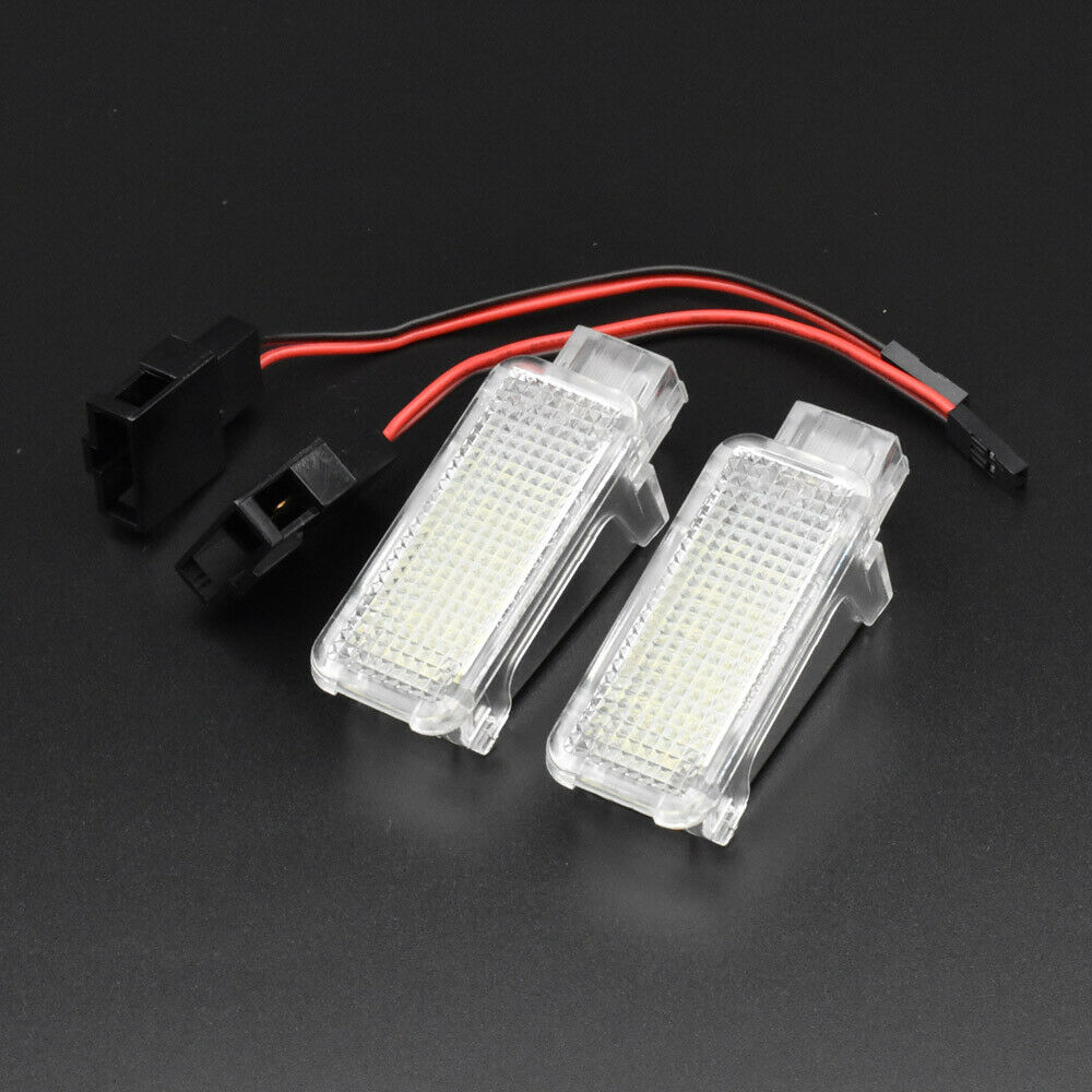 2pcs LED Interior Light Door Courtesy Footwell Luggage Lamp For AUDI VW Lambo