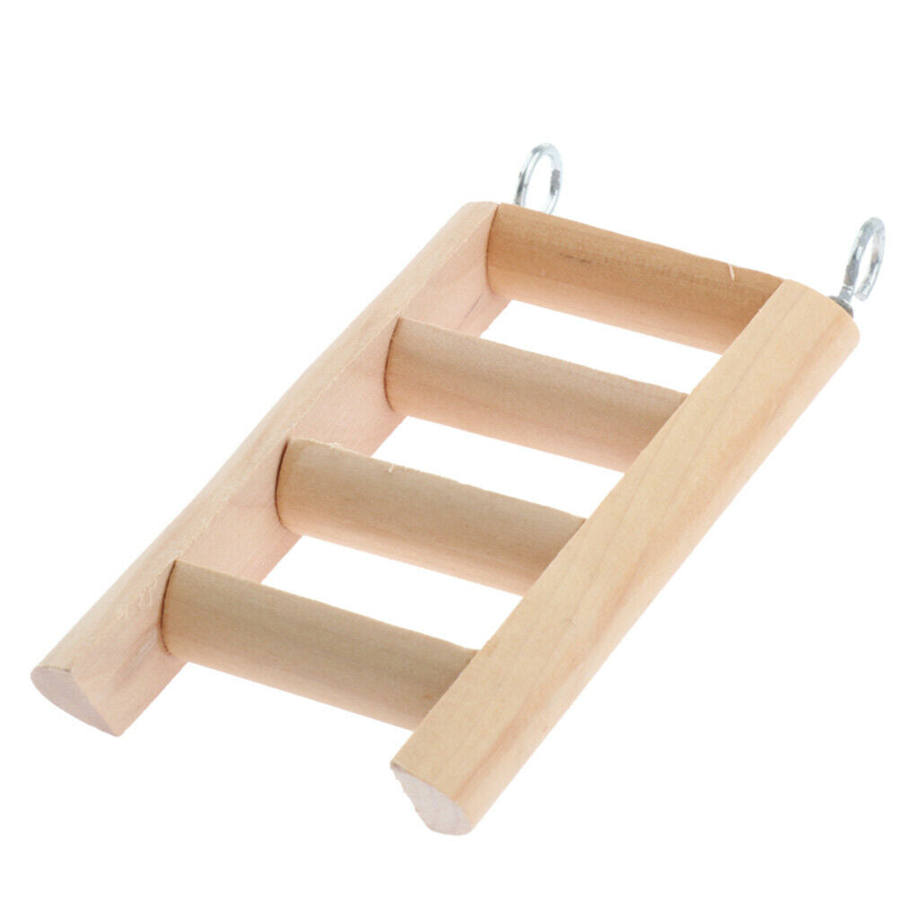 Natural Wood Small Animal Climbing Ladder Hamster Ladder for Pet Training