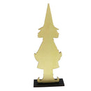 High-Hat Witch Halloween Wooden Desktop Ornaments Creative Decor for Home Indoor
