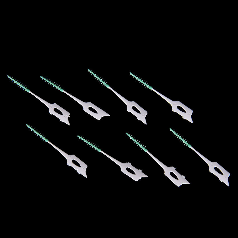 20x Clean Tooth Floss Head Hygiene Dental Plastic Interdental Brush Tooth.l8