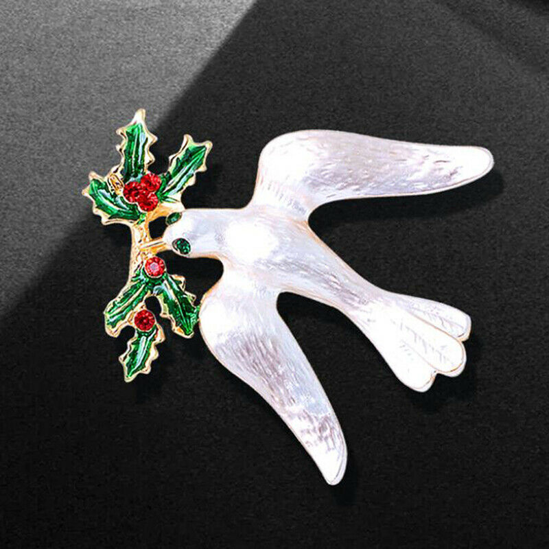 Peace Dove Brooch Fashion Trend Bird Pigeon Neutral Brooch Pin Buckle Jew.l8