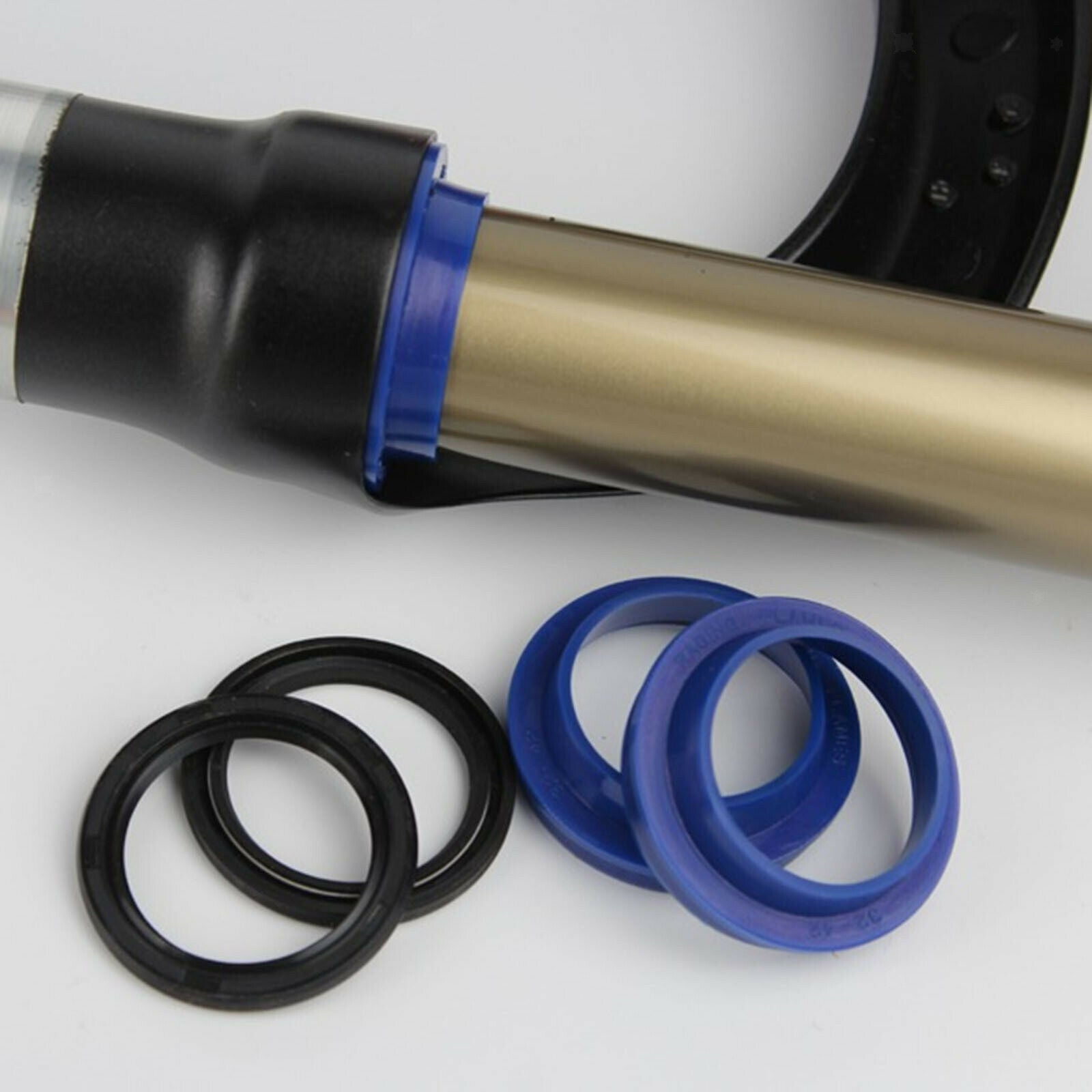 Bicycle Front Fork Dust Seal Ring Rubber Durable High Performance Service Oil