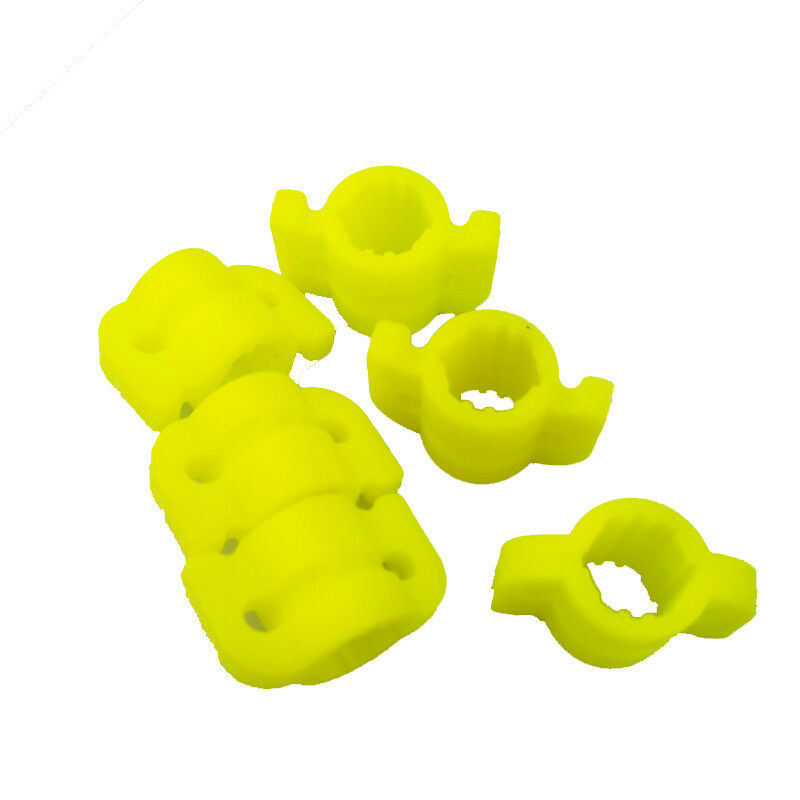 20pcs Bowfishing Safety Slider Fishing Hunting OD8MM Arrow Shafts Plastic Yellow