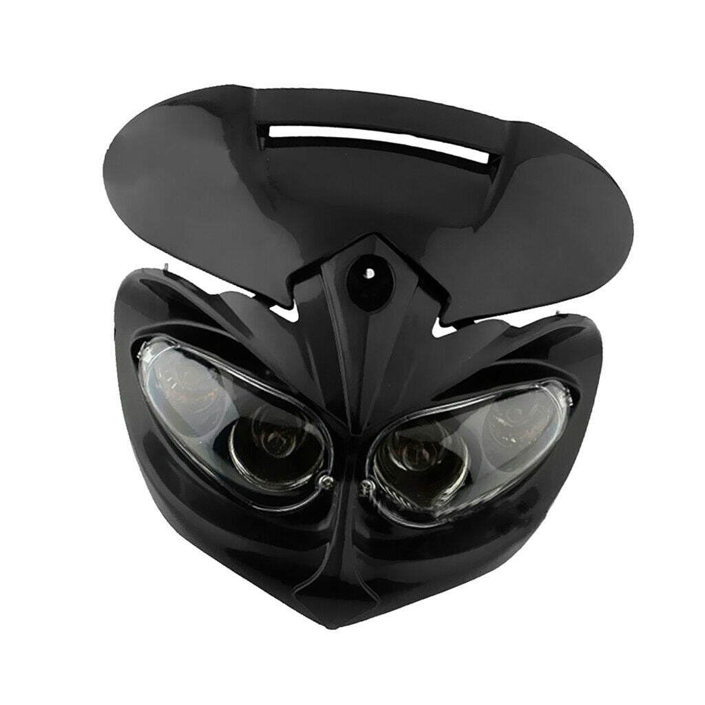 12V Universal Head Light Fairing Motorcycle Lamp for Streetfighter Dirt Bike