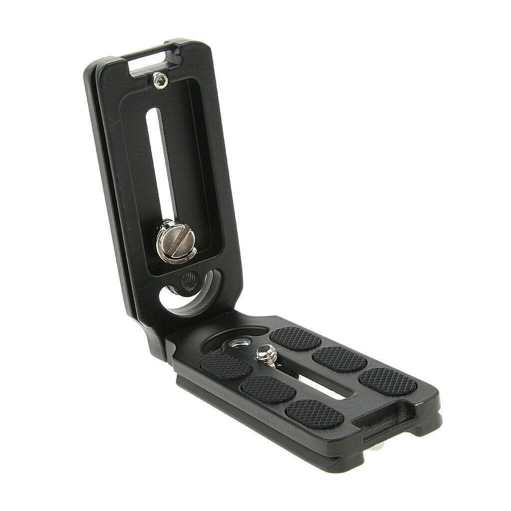Vertical Hand Grip Quick Release L Shape Plate Bracket for Tripod Monopod