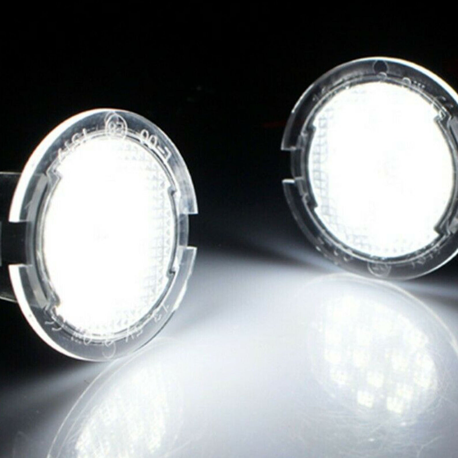 LED Side Rear View Mirror Puddle Lights For Ford Focus F150 Raptor Edge Fusion