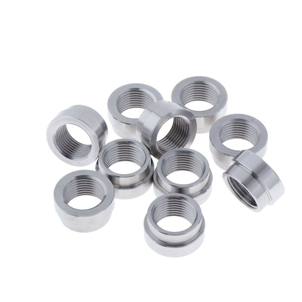 O2 Sensor STEPPED Nut Recess Bung M18 X 1.5 Threads - Iron - 10pcs