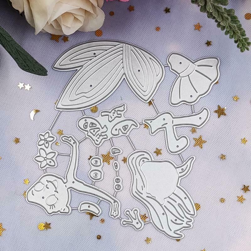 Flower Fairy Metal Cutting Dies Stencil Scrapbooking DIY Album Stamp Paper Card