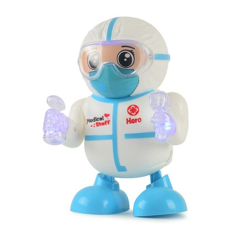 4X(Dancing Robot Electric Sound and Light Dazzling Dancing Robot Will Walk Y1H9)