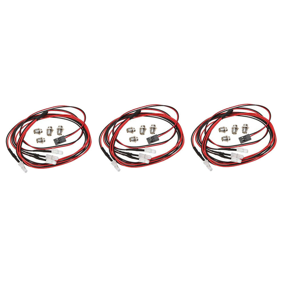 12 Pieces LED 5mm RC Car LED Lamp Blue Light Lamp For 1/10  RC4WD D90