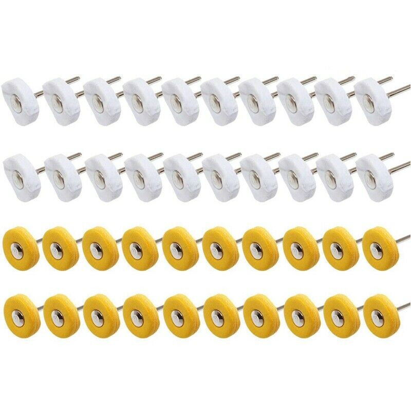 40 Pieces Buffing Wheels for Polishing Buffer Wheel Watch Jewelry Polish RotarR5
