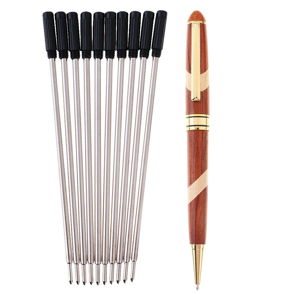 Rosewood Ballpoint Sign Pen with 10pcs Pen Refills Writing Replacement Parts