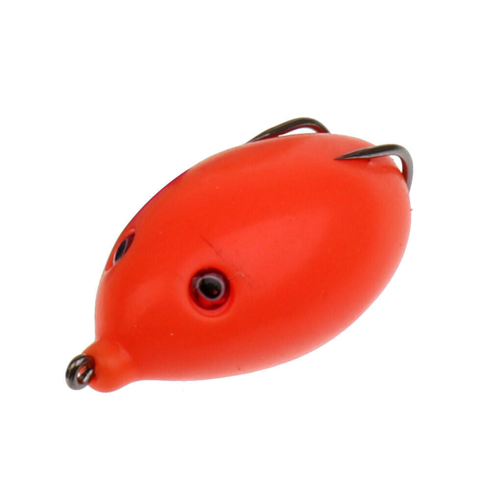 6 Pcs Soft Frog Lure Bass Fishing Hooks Bait Tackle Topwater Fishing Tool
