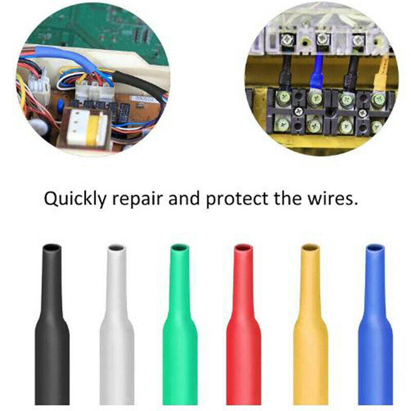100pc/set Heat Shrink Tube Insulation Coating Polyolefin Shrink Assorted F1EXM!