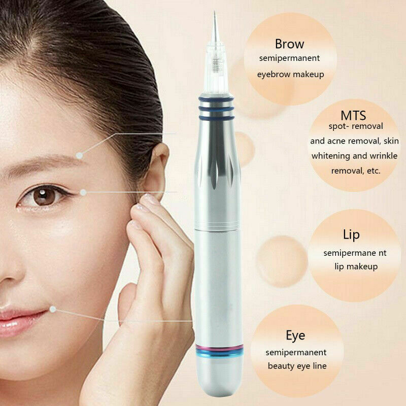 Digital Permanent Eyebrow Lip Eyeline Rotary Makeup Tattoo Pen Machine w/ Needle