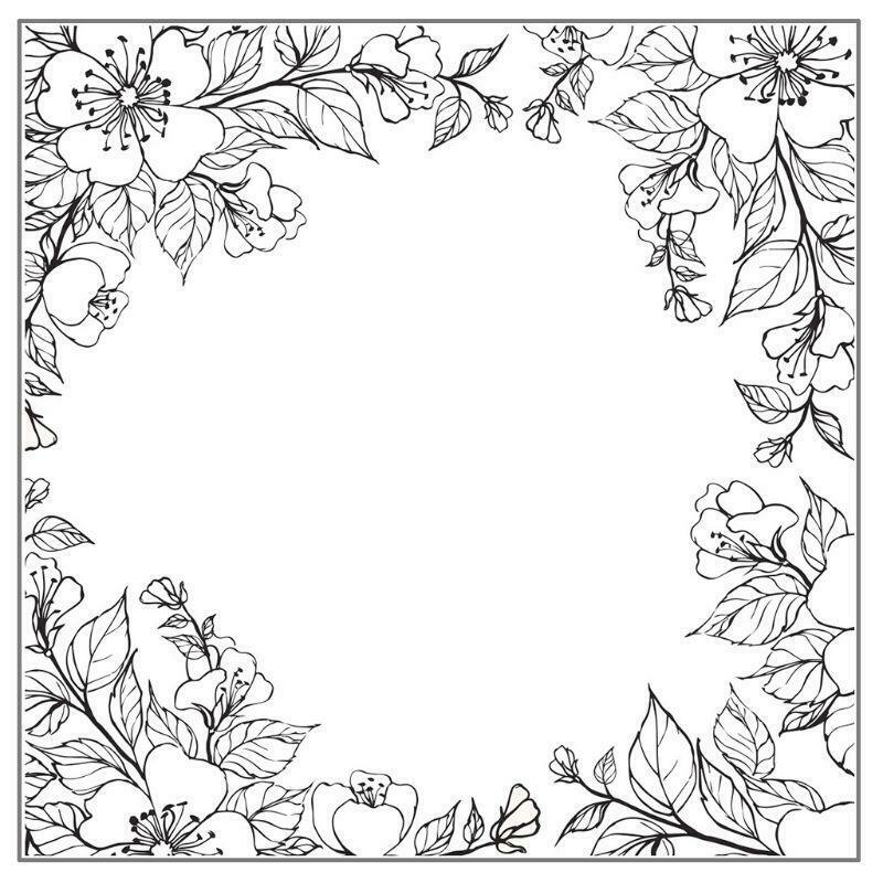 Flower Background DIY Silicone Clear Stamp Cling Seal Scrapbook Embossing Album