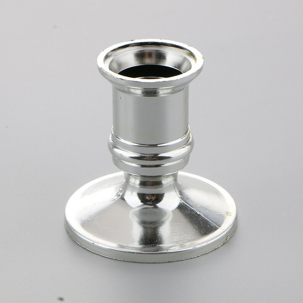 10x Traditional Plastic Dinner Candle  Candle Base Holder