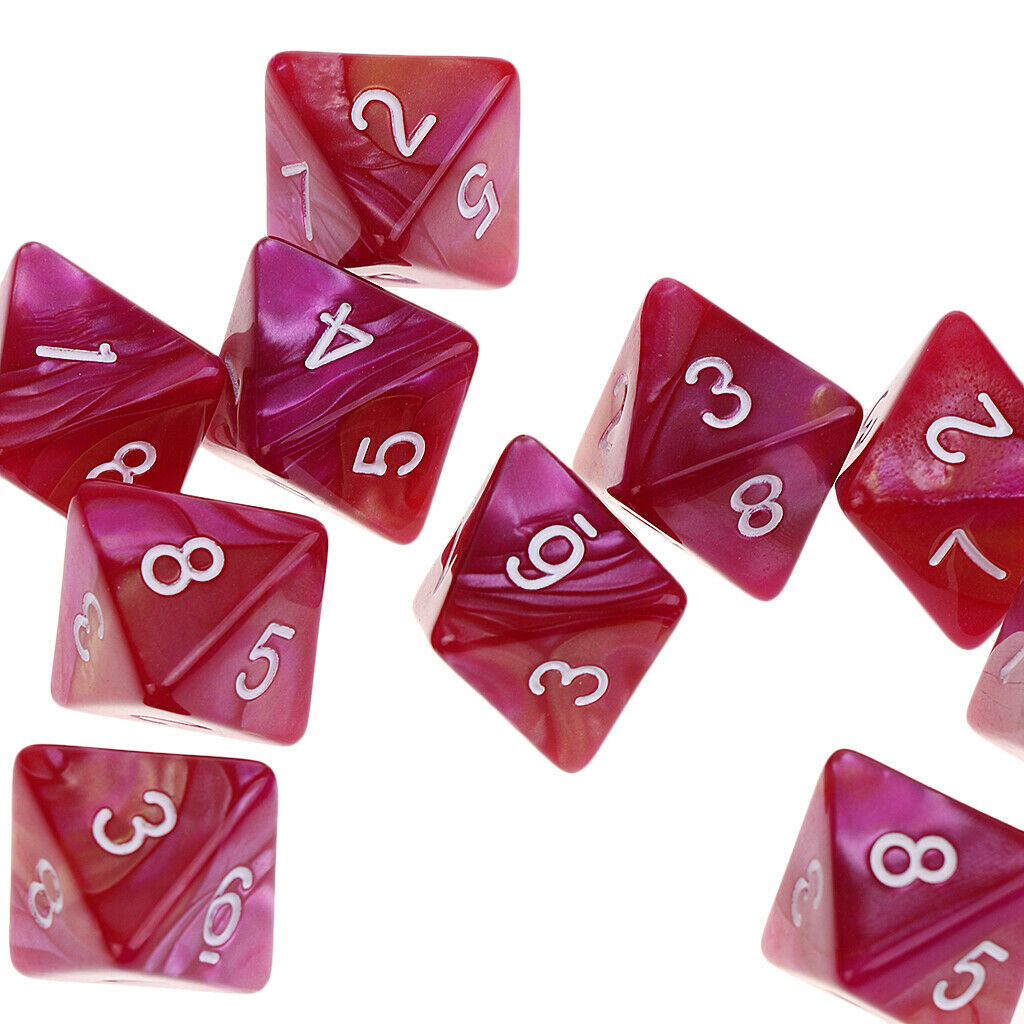 Multi-sided Dice Polyhedral Dice D8 For D&D RPG MTC Table Games Pack Of 20