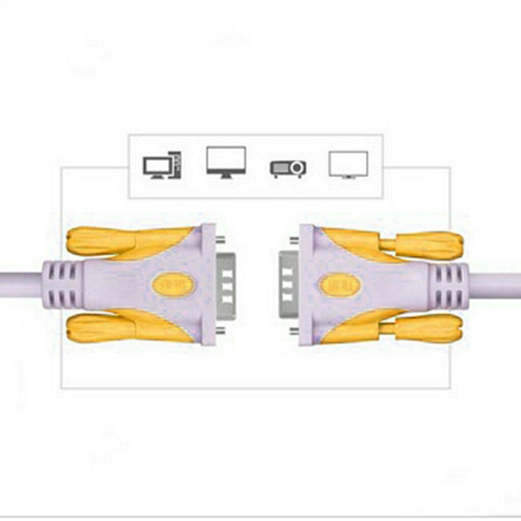 VGA to VGA Cable HD15 Male to Male Monitor Cable for Monitor Projector PC 16ft