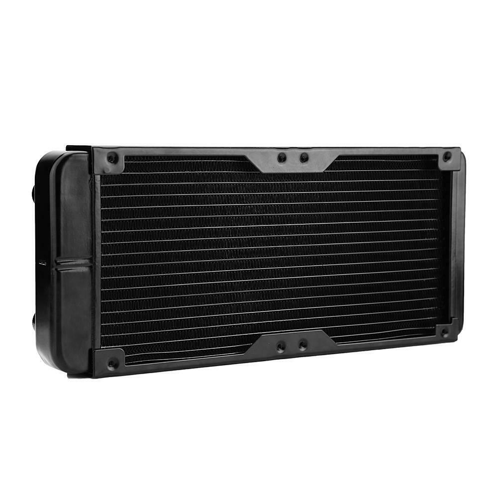 240mm G4/1 Aluminum Computer Water Cooling Radiator CPU Cooler LED Heatsink Tube
