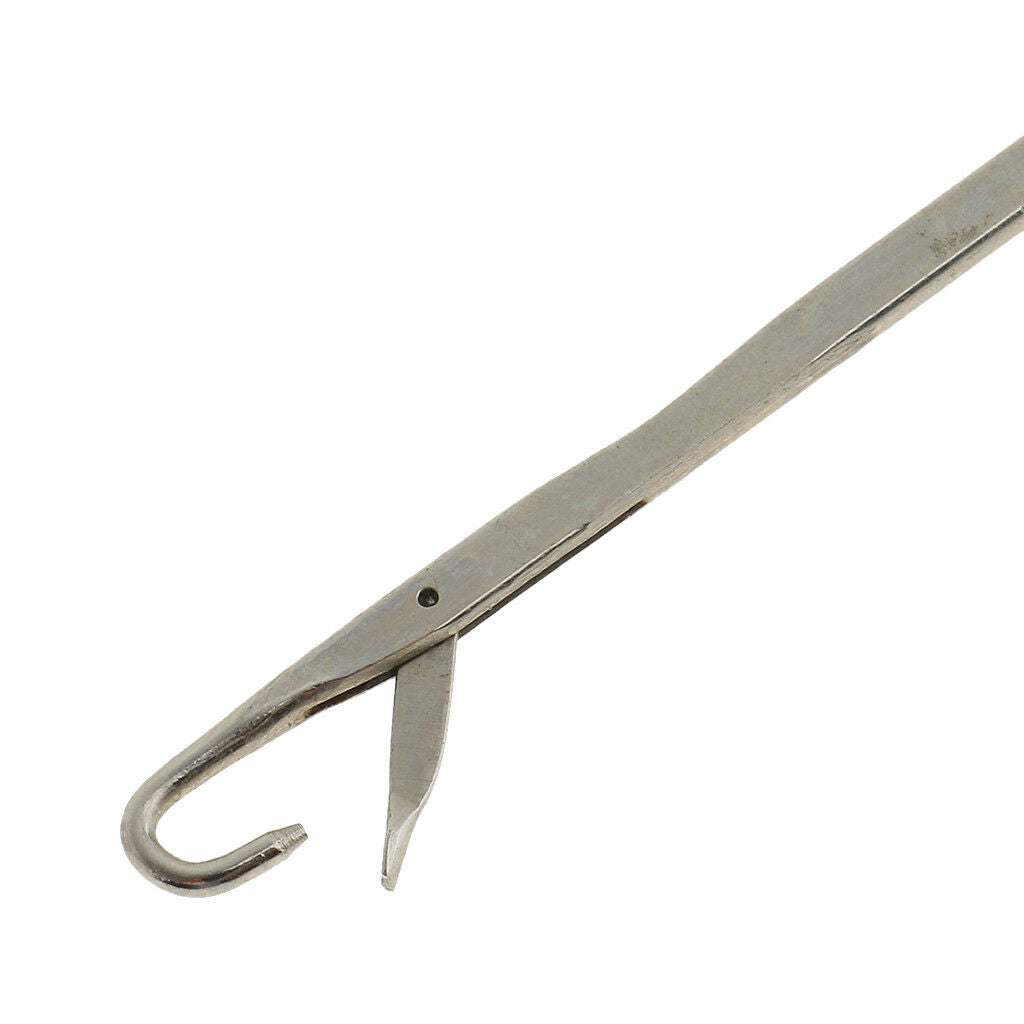 2 Sizes Wooden/Plastic Bent Latch Hook Tools Crochet Needles for Micro Braid
