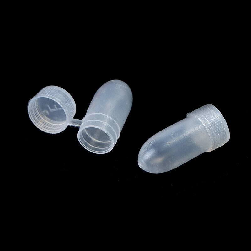 100 Pcs Portable Flip Lid Transparent Capsule Storage Containers Pill Box Hol KX