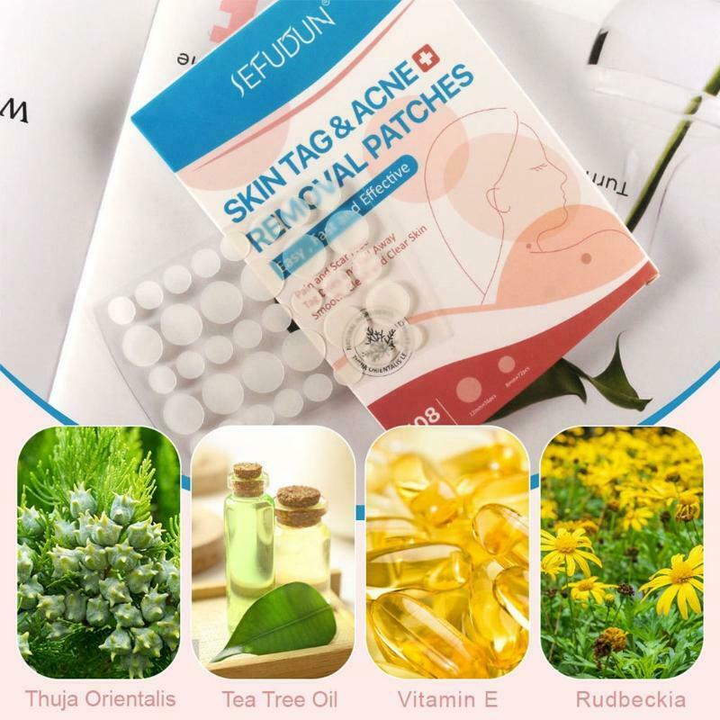 108 Patches Skin Tag Remover Patch Wart Removal Stickers Cover Conceals Tags