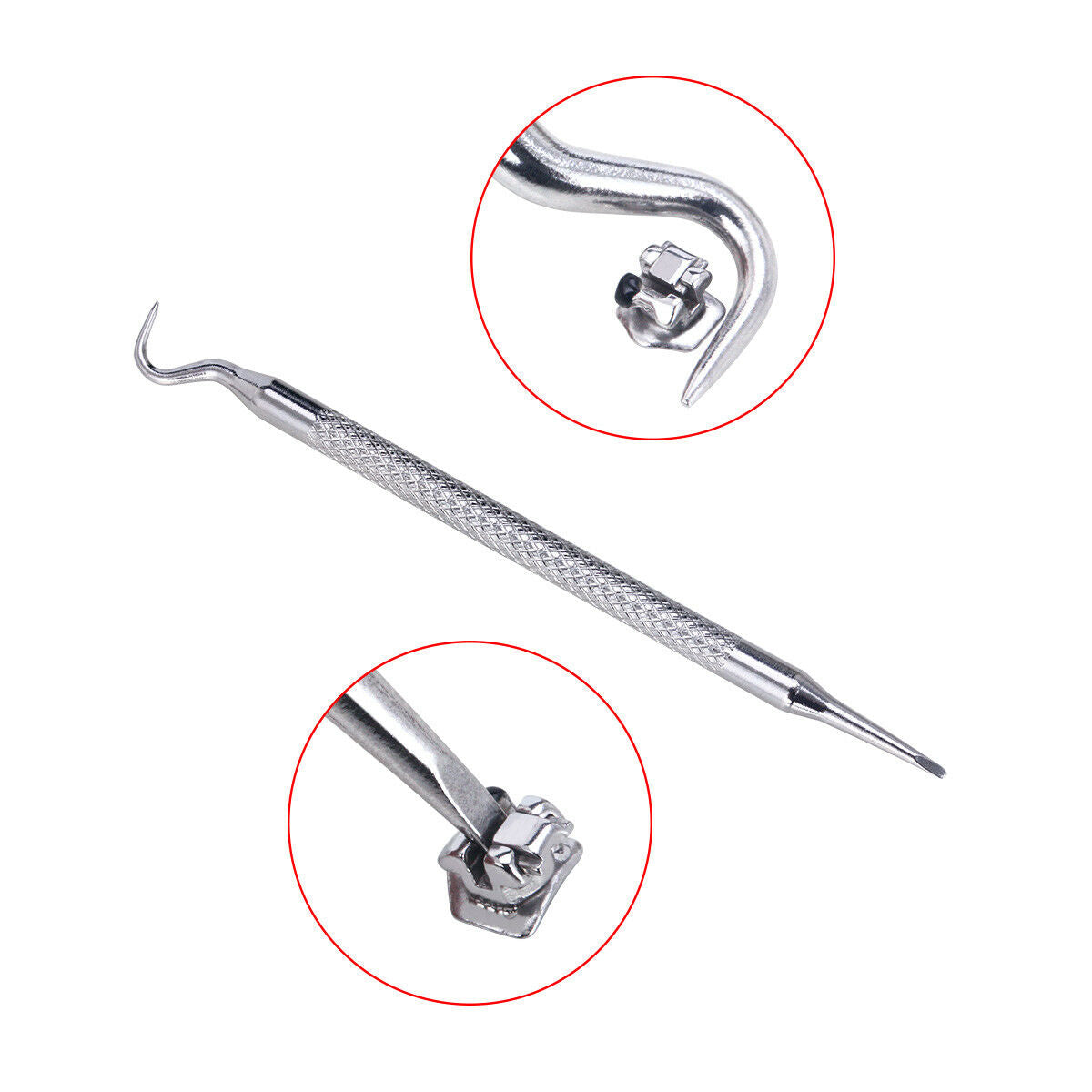 Dental Orthodontic Self-Ligate Brackets w/Buccal Tube Roth 022 Movable Hooks 345