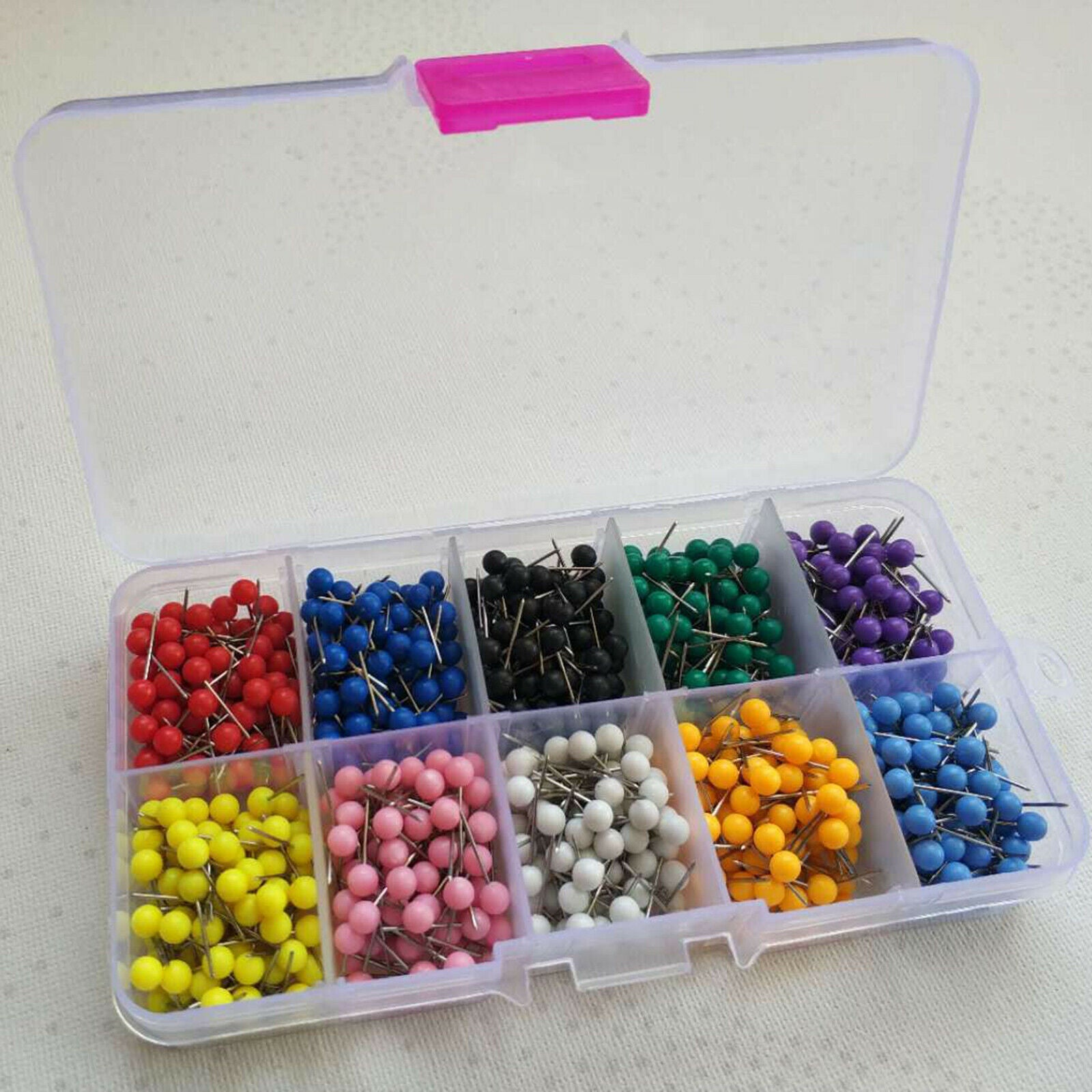 Color Plastic Map Pushpin Map Marker Pin Point Pin Pushpin Plastic Round Head