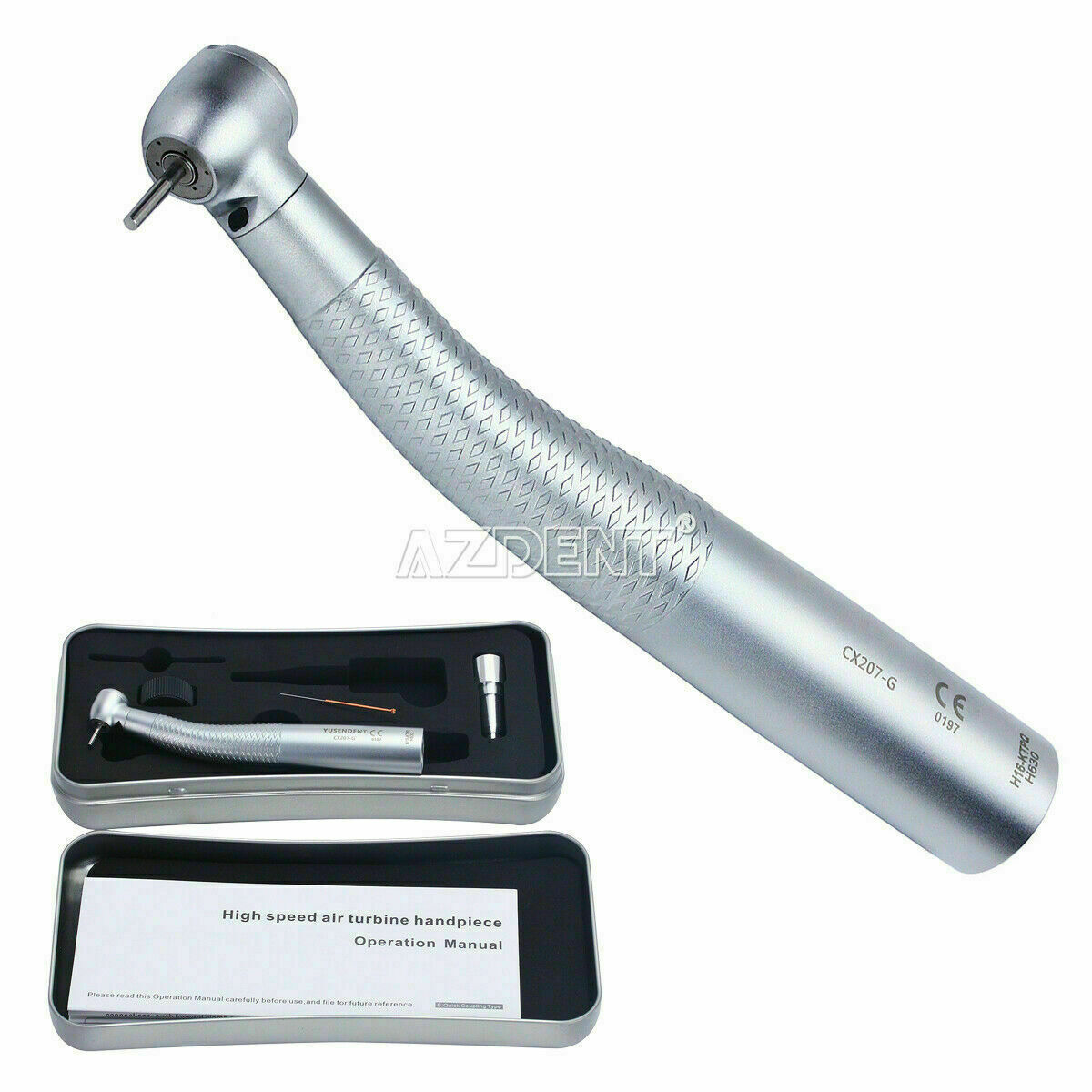 Fiber Optic LED light High Speed Handpiece 3 Water Spray Dental For Fit Coupler