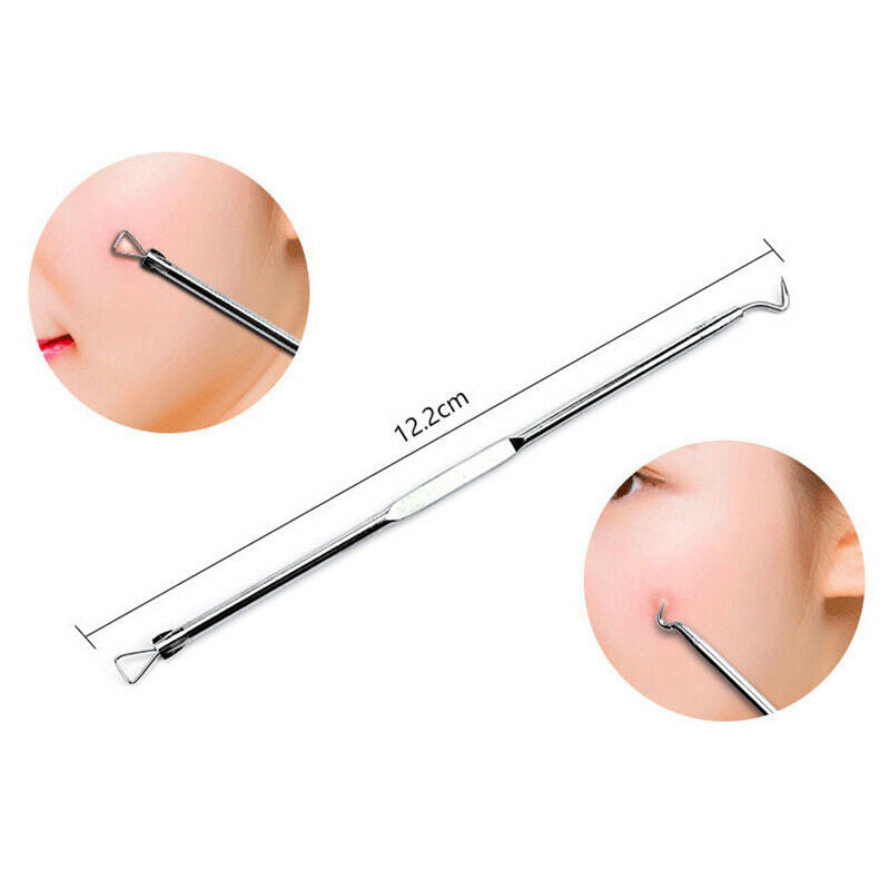 4pcs Stainless Steel Acne Removal Needles Pimple Blackhead Remover Tools Spoonï¼