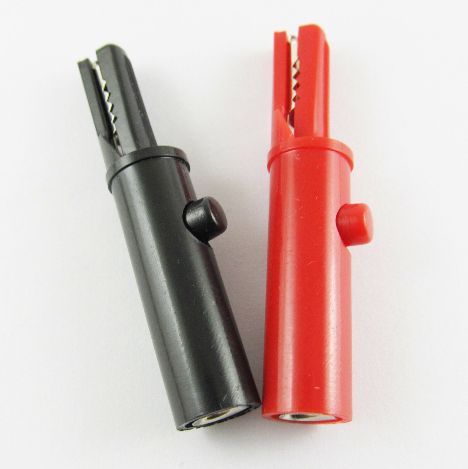 10pcs Test Probe Crocodile Alligator Clip to 4mm Banana Jack with Push Button