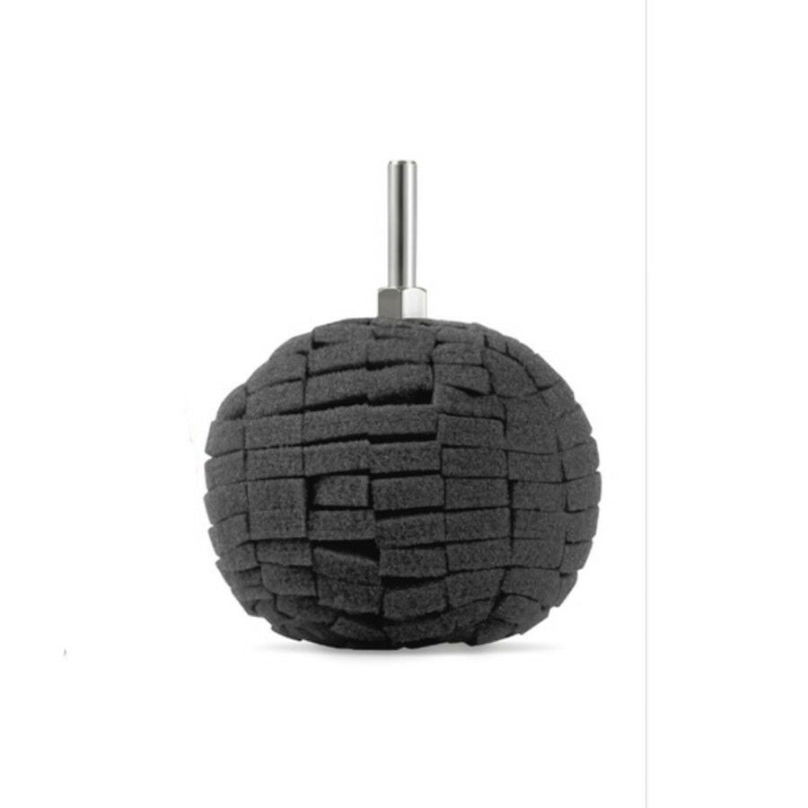 Universal 3Pc Black Soft Sponge Buffing Ball Finishing Buff Polishing Pad 3"76mm