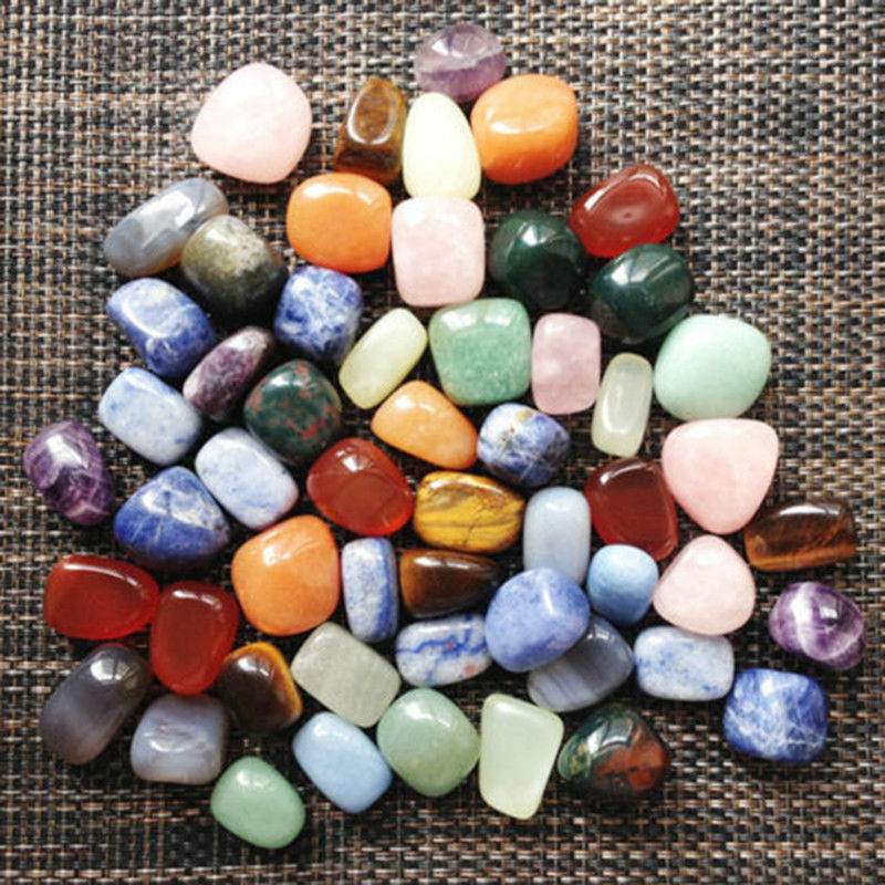 Bulk colorful Mixed Natural Assorted bulk tumbled Gem stone reiki mix 10pcs