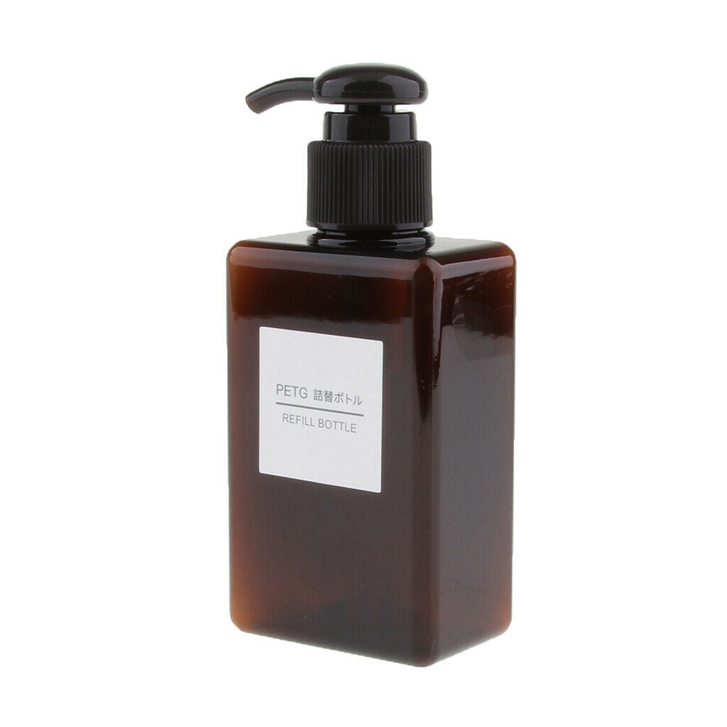 5pcs/set Foaming Soap Pump Dispenser Cosmetic Containers Bottle Brown