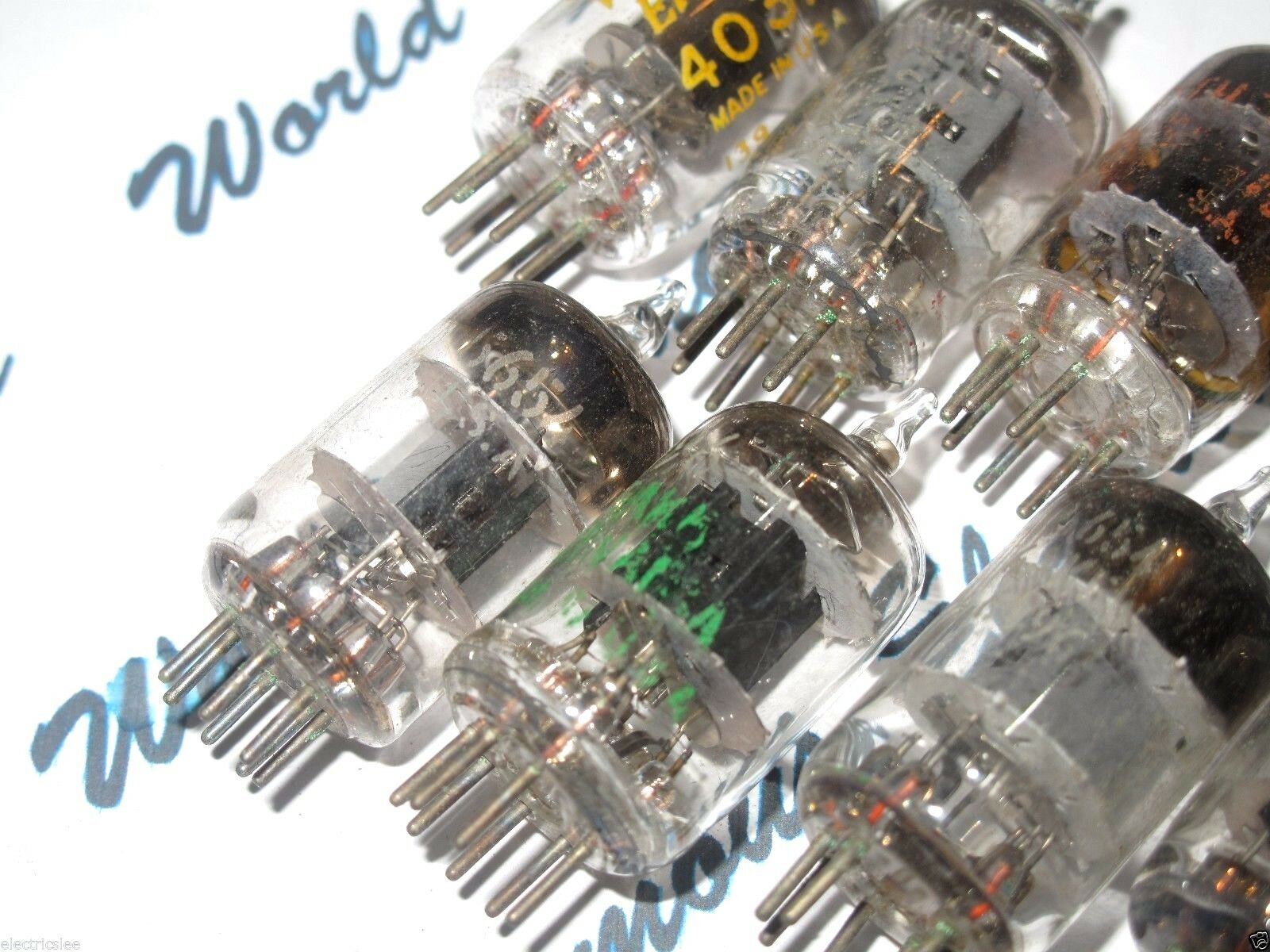 10pcs - 5654 / 6AK5 / 6096 / EF95 Mixed Brands (NO CHINESE) Vacuum tube