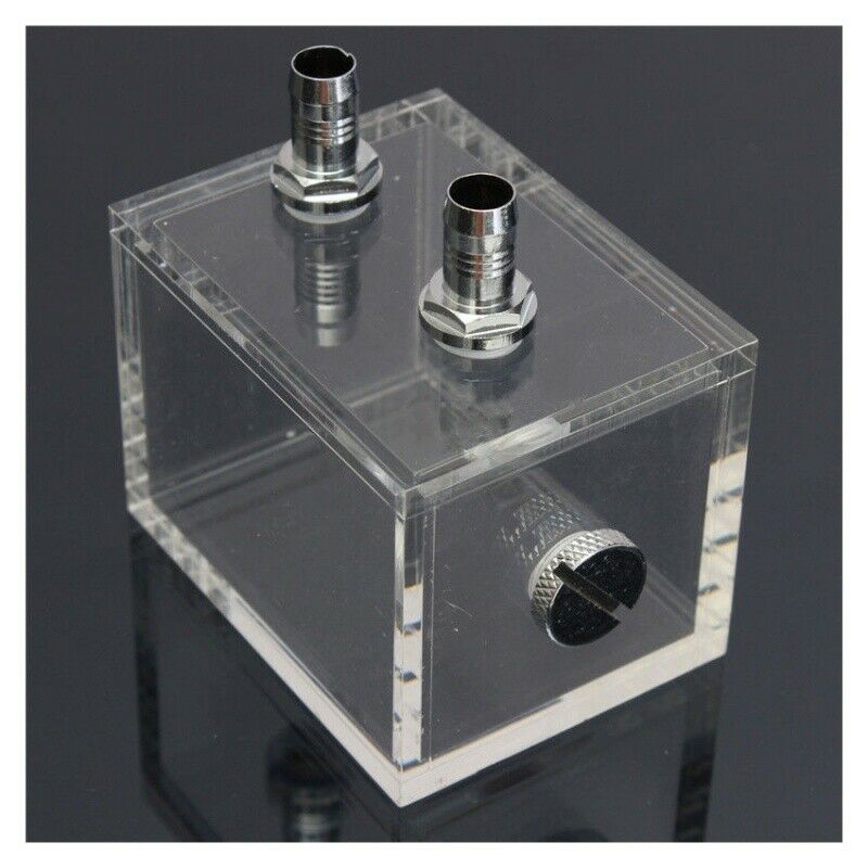 New 200ml Acrylic water tank cooler water cooling radiator pc cpu water block K4