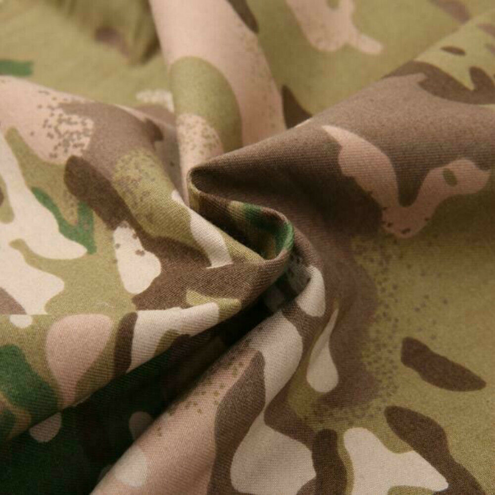 1.5M Width MC Camouflage Khaki Twill Polyester Cotton PC Camo Cloth DIY Military